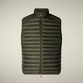 Gilet imbottito uomo Adam verde terra | Save The Duck