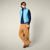 Gilet imbottito uomo Adam azzurro bay | Save The Duck