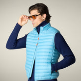 Gilet imbottito uomo Adam azzurro bay | Save The Duck