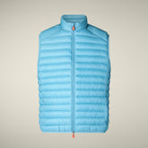 Gilet imbottito uomo Adam azzurro bay | Save The Duck