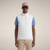 Veste sans manches matelassée Adam blanche pour homme | Save The Duck