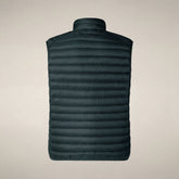 Gilet imbottito uomo Adam verde lucertola | Save The Duck