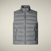 Gilet uomo animal free Italo grigio mélange | Save The Duck