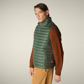 Gilet imbottito uomo Cleon verde timo - Icons Uomo | Save The Duck