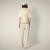 Gilet imbottito donna Mara beige crema | Save The Duck