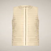 Gilet imbottito donna Mara beige crema | Save The Duck