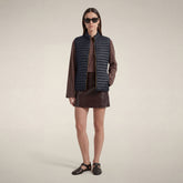 Gilet imbottito donna Arabella blu nero | Save The Duck