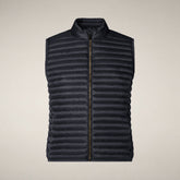 Gilet imbottito donna Arabella blu nero | Save The Duck