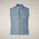 Gilet imbottito donna Arabella azzurro polvere | Save The Duck