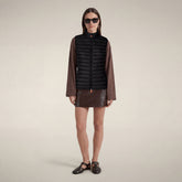 Veste sans manches matelassée Charlotte noir pour femme | Save The Duck