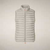 Veste sans manches Aria beige clair pour femme | Save The Duck