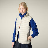 Gilet imbottito donna Charlotte Beige chiaro - Icons Donna | Save The Duck
