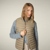 Gilet imbottito donna Charlotte Grigio elefante - Icons Donna | Save The Duck