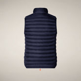 Women's quilted gilet Charlotte in navy blue | Save The Duck