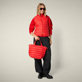 Gilet imbottito donna Charlotte rosso vivo | Save The Duck