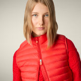 Gilet imbottito donna Charlotte rosso vivo | Save The Duck