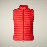 Gilet imbottito donna Charlotte rosso vivo | Save The Duck