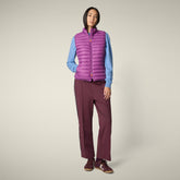 Gilet imbottito donna Charlotte viola ciclamino | Save The Duck