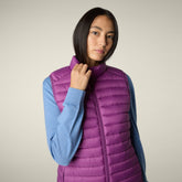 Gilet imbottito donna Charlotte viola ciclamino | Save The Duck