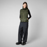 GILET DONNA LYNN VERDE BOSCO | Save The Duck