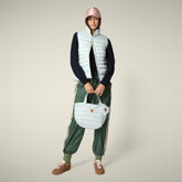 Gilet imbottito donna Lynn azzurro ghiaccio | Save The Duck