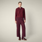 Felpa con zip donna Pear bordeaux - Smartleisure Donna | Save The Duck