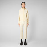 Woman's sweatshirt Pear in vanilla - NEW IN | Save The Duck