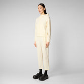 Woman's sweatshirt Pear in vanilla - NEW IN | Save The Duck