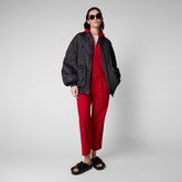 Woman's sweatshirt Pear in tomato red | Save The Duck