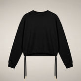 Women's Crewneck Sweatshirt Akemi in Black | Save The Duck