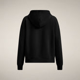 Women's Zip-Up Hoodie Kiku in Black | Save The Duck