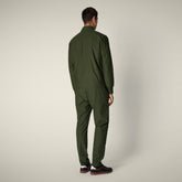Felpa con zip uomo Tulio verde bosco - Smartleisure Uomo | Save The Duck