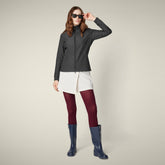 Felpa con zip donna Pella nero - Smartleisure Donna | Save The Duck