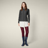 Felpa con zip donna Pella nero - Smartleisure Donna | Save The Duck