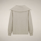 Women's Half-Zip Top Hinata in Rainy Beige | Save The Duck