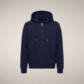 Felpa scuba con cappuccio unisex Syd blu navy - Abbigliamento Smartleisure | Save The Duck