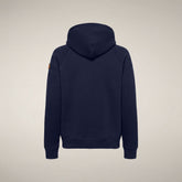 Felpa scuba con cappuccio unisex Syd blu navy - Abbigliamento Smartleisure | Save The Duck