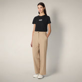 Pantaloni chino donna Gita beige stardust - ASAP | Save The Duck