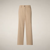 Pantaloni chino donna Gita beige stardust - ASAP | Save The Duck