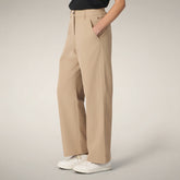 Pantaloni chino donna Gita beige stardust - ASAP | Save The Duck