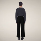 Pantaloni chino donna Gita neri - Abbigliamento Smartleisure | Save The Duck