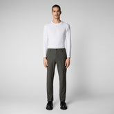 Man's trousers Colt in smoked grey - Trousers | Save The Duck