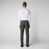 Man's trousers Colt in smoked grey - Trousers | Save The Duck