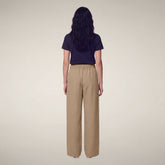 Pantaloni donna Eugenia beige stardust - ASAP | Save The Duck