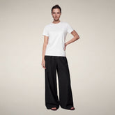 Women's Wide Pants Yenna in Black - Omw | Save The Duck