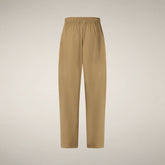Pantaloni donna baggy Elvi marrone khaki - ASAP | Save The Duck