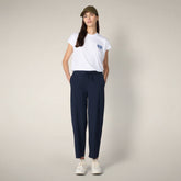 Pantaloni donna baggy Elvi blu navy - ASAP | Save The Duck