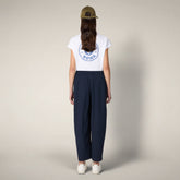 Pantaloni donna baggy Elvi blu navy - ASAP | Save The Duck