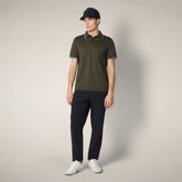 Polo Hari vert serpent pour homme | Save The Duck
