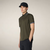 Polo Hari vert serpent pour homme | Save The Duck